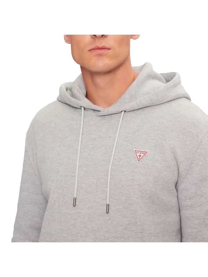 Hoodie met mini driehoek logo Guess