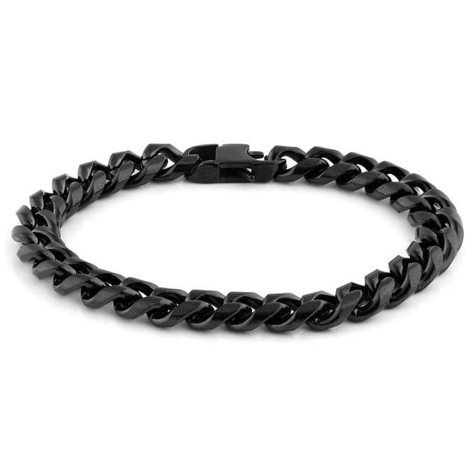 8 mm Zwarte Ketting Armband