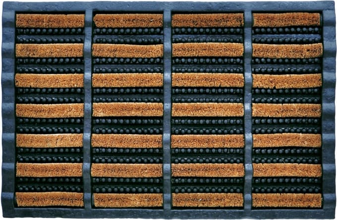Benson - Rubberen Deurmat met Kokos Borstels - 40 x 60 cm