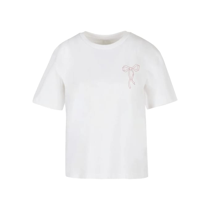 Dames-T-shirt Miss Tee Bow Oneliner
