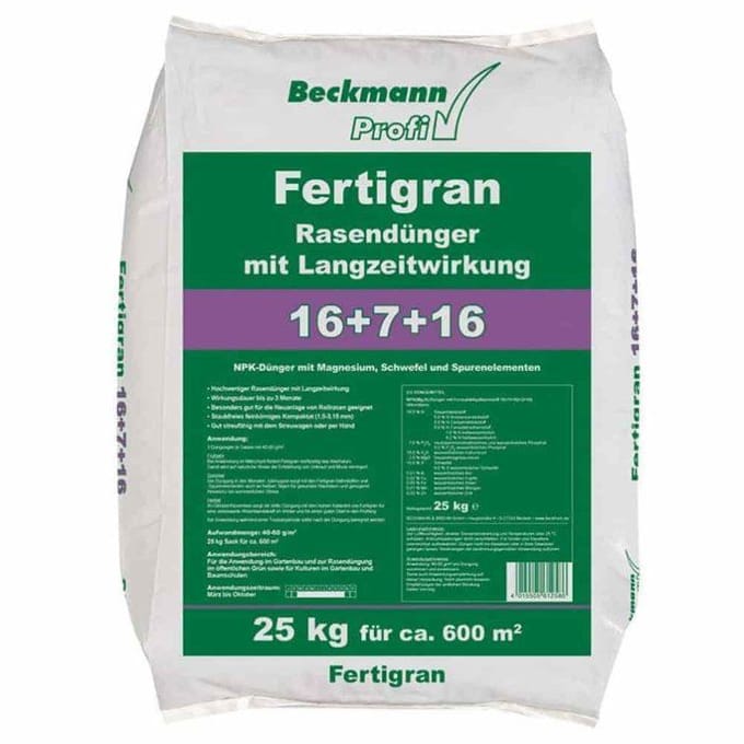 Grasmeststof 25kg NPK 16+7+16 voor 600m² - Langdurige Werking