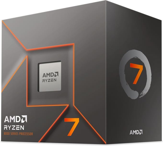 AMD Ryzen 7 8700F Wraith Stealth CPU - 8 kernen - 4.1 GHz - AMD AM5 - AMD Boxed (met koeler)