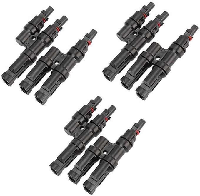 Allecto - Zonnepaneel Kabel Connector - Aftakconnectoren - Zwart