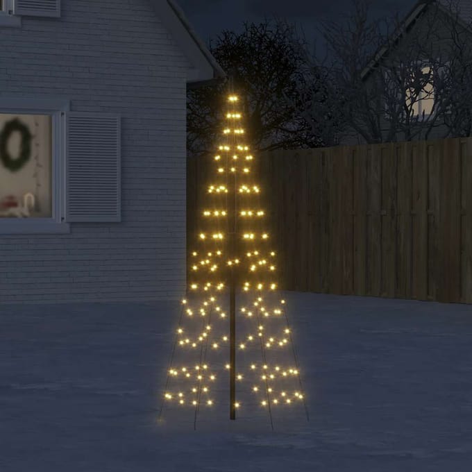 vidaXL - LED-kerstboom - 200 - LED's - warm - wit - 180 - cm