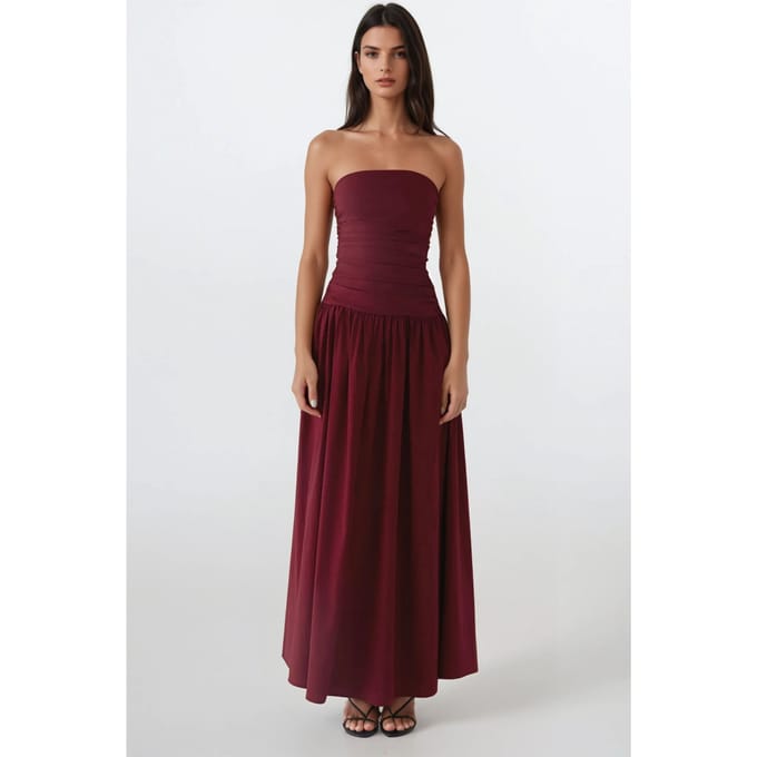Strapless Maxi Dress Detail