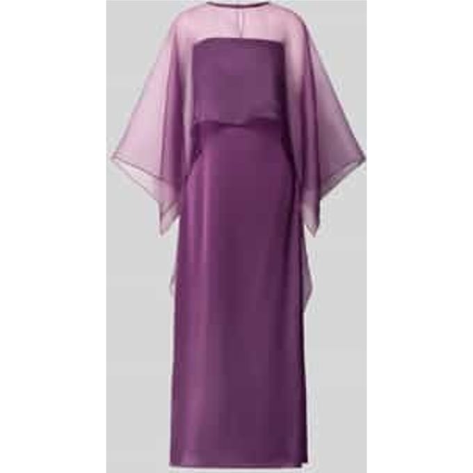 Regular fit maxi-jurk van satijn model 'Vima'
