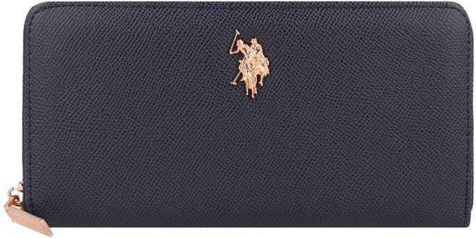 U.S. POLO ASSN. Portemonnee Jones Zip Around Wallet Navy Donkerblauw