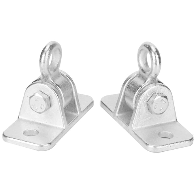 2Set Schommelhanger IJzeren Ophanging Hangmat Hangstoel Haak Vaste Plaat Accessoires gray