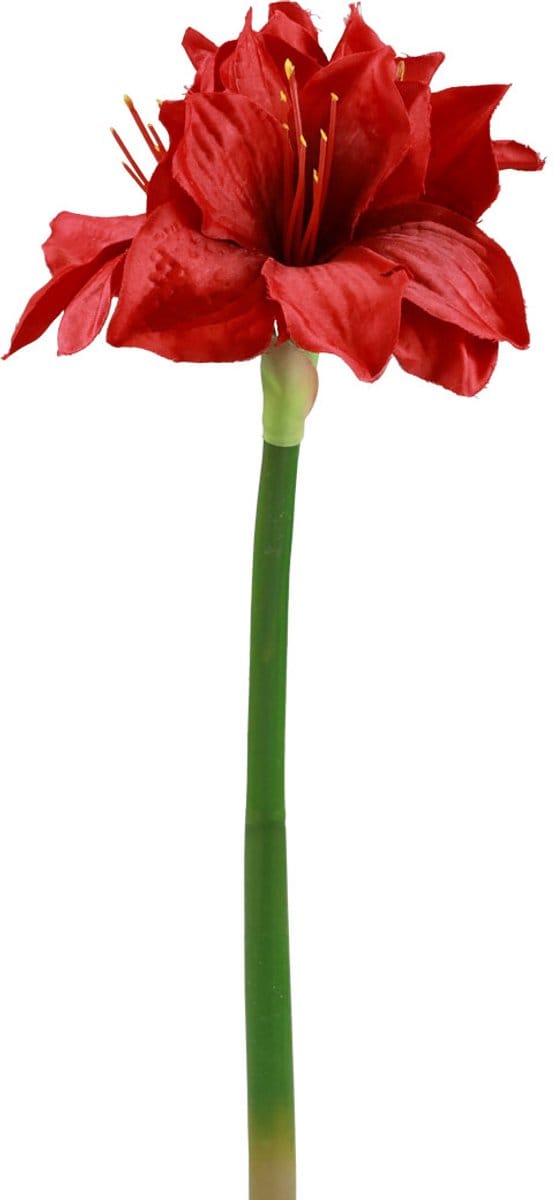 Kunst Amaryllis Kerstbloemen Rode Kunstbloemen L40cm