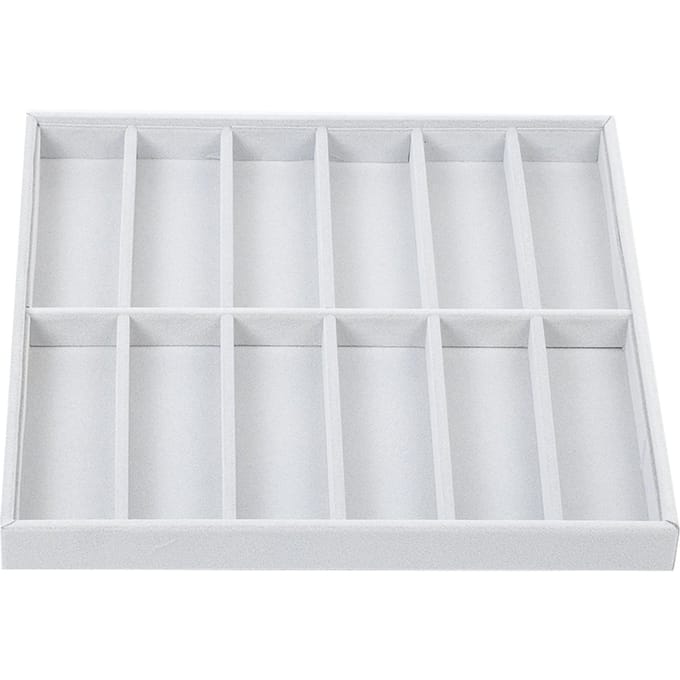 12 Vakken Zonnebrillen Opbergdoos Brillen Etui Organizer Sieraden Display Container white