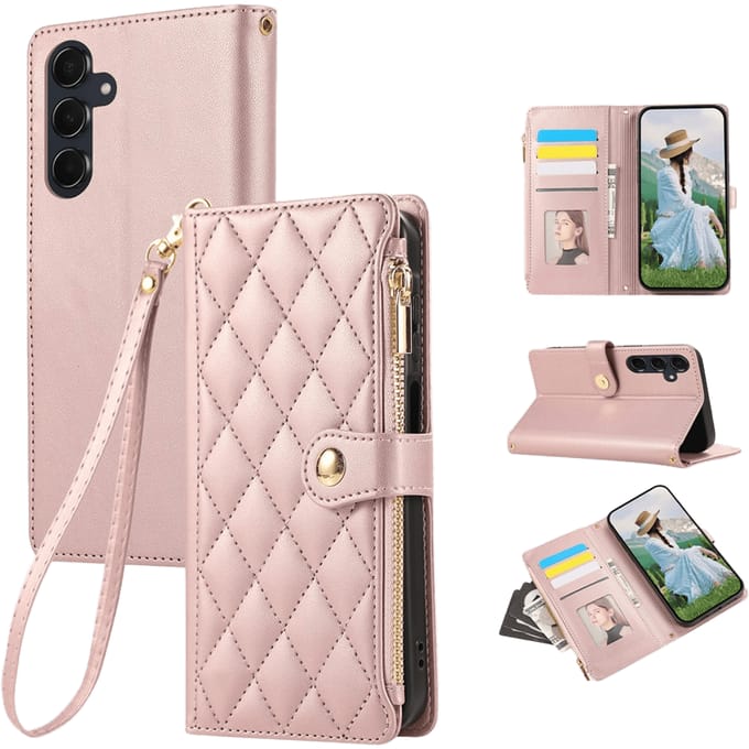 TwoTone Samsung Galaxy A57 Wallet Hoesje Roze