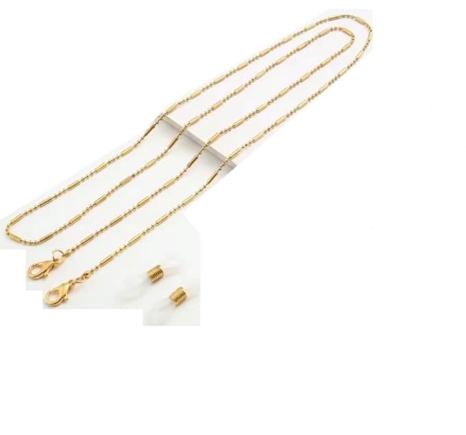 Scoby - Brillenkoord - Brillenketting - Brilaccessoire - Eyewear Chain - One Size - Goudkleurig