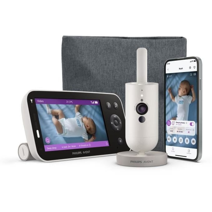 Video babyfoon - PHILIPS AVENT - Premium connected - SCD971/26 wit
