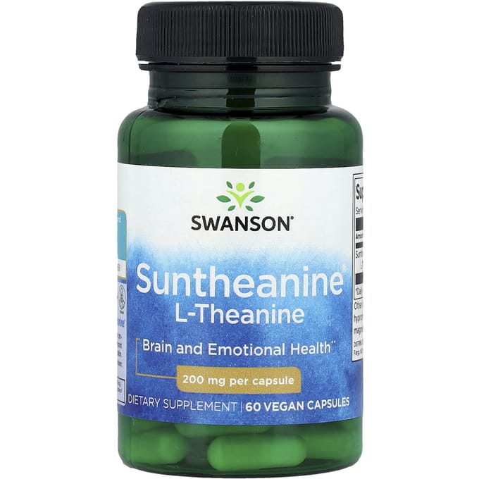 Suntheanine® L-Theanine, 200 mg, 60 vegan capsules