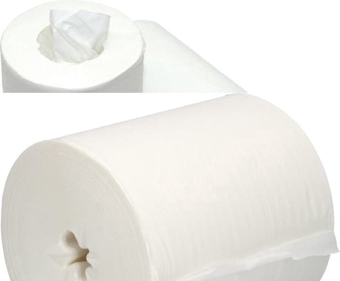 Poetspapier midi rollen cellulose 1 laags 20cm x 270 meter