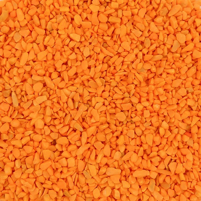 Aquariumgrind ORANJE - Bodembedekking Steentjes Gekleurd 4-6mm - 1KG