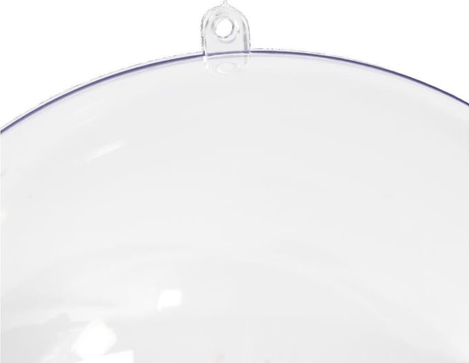 Deco ballen, d 15,6 cm, transparant, 1 stuk