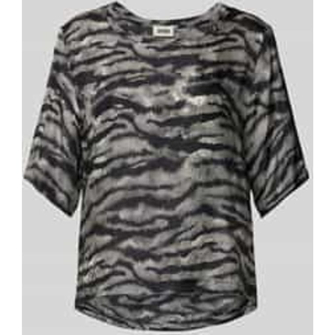 Regular fit blouseshirt met ronde hals, model 'DIEDRA'