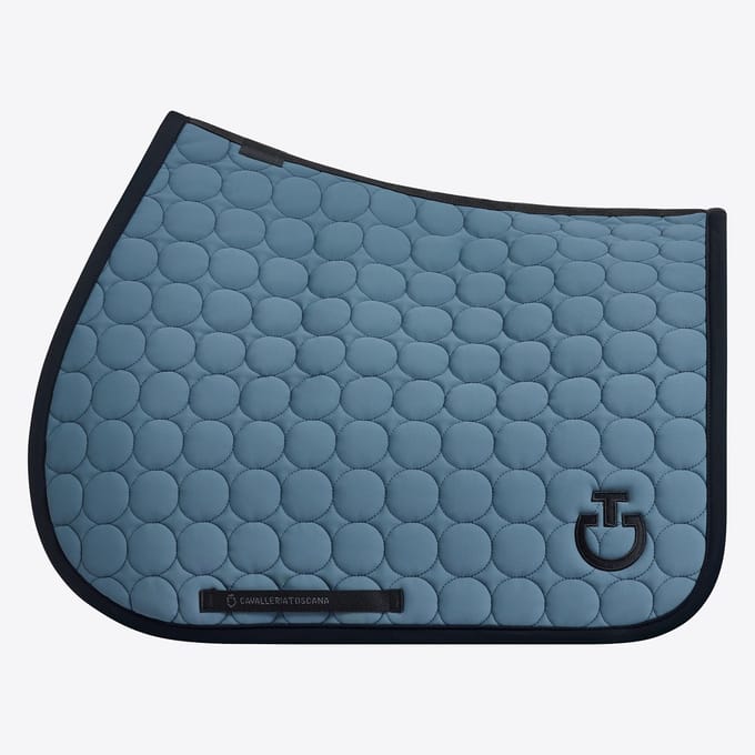 Cavalleria Toscana Zadeldek Circle Quilted Jump - Full Mouse Grey