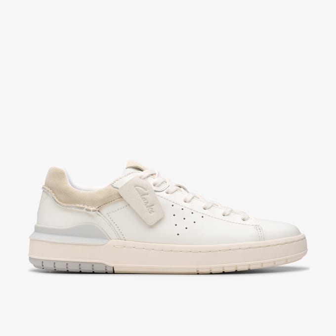 CourtLite2 Run Witte Leren Schoenen