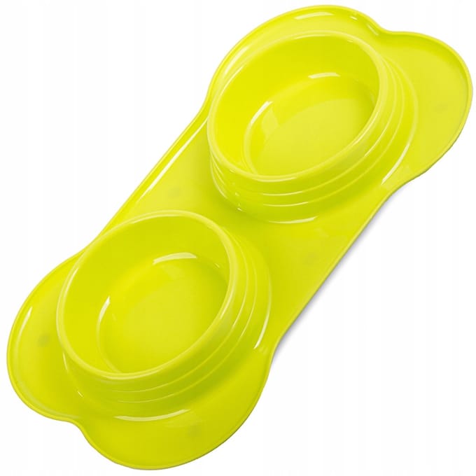 OUYAYING - Dubbele Hondenbak - 400ml x 2 - Groen