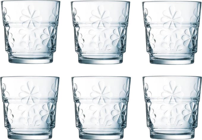 Luminarc Funny Flowers Waterglas - 25 cl - Helder
