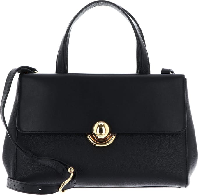 FURLA Leren Handtas Schoudertas Sfera Tote Bag Nero Zwart