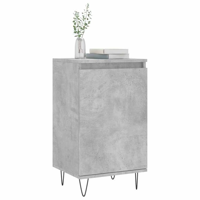 vidaXL - Dressoir - 40x35x70 - cm - bewerkt - hout - betongrijs