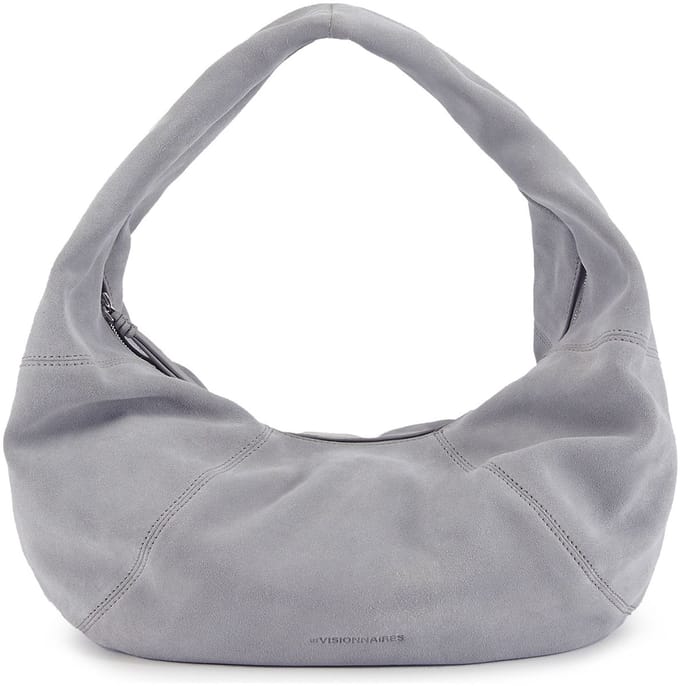 LES VISIONNAIRES Greta Icon Schoudertas Leder 43 cm - Dames - cloud grey