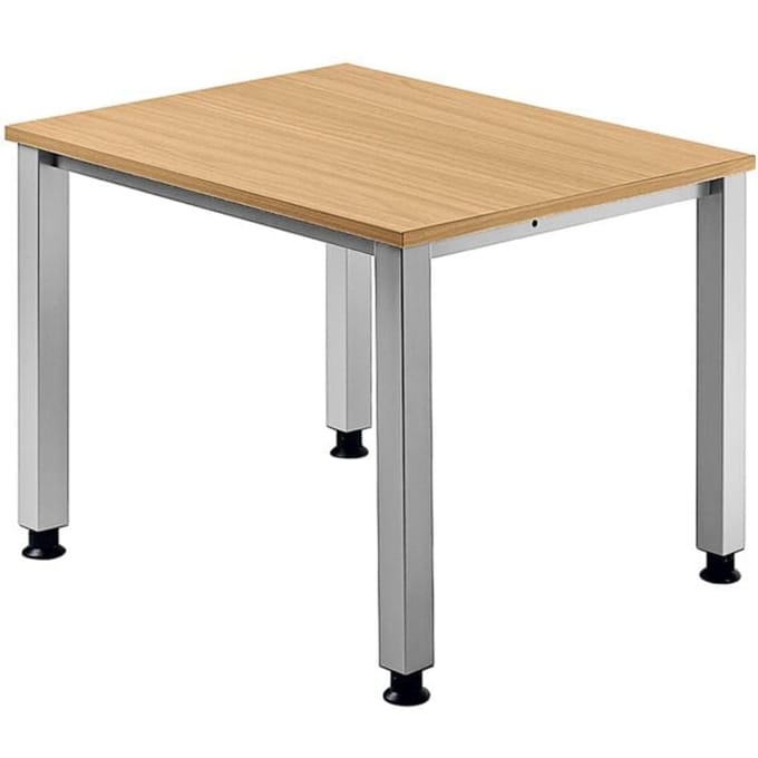 QUEO 8 S | Bureau - Beuken 80 x 80 Tafelhoogte I In hoogte verstelbaar