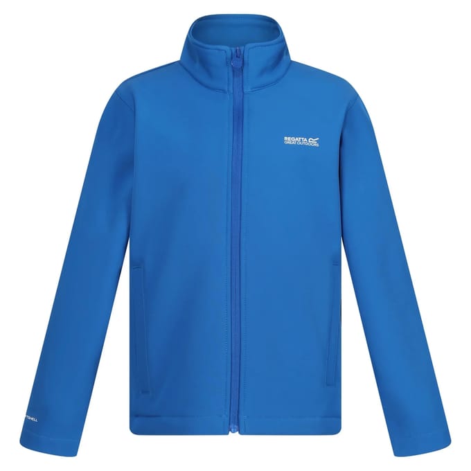 De Cera softshell wandeljas van Regatta - kinderen - blauw