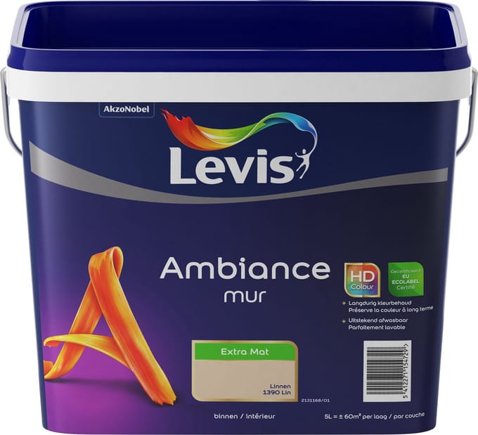 Levis - Ambiance Mur Extra Mat - Linnen - 5 L