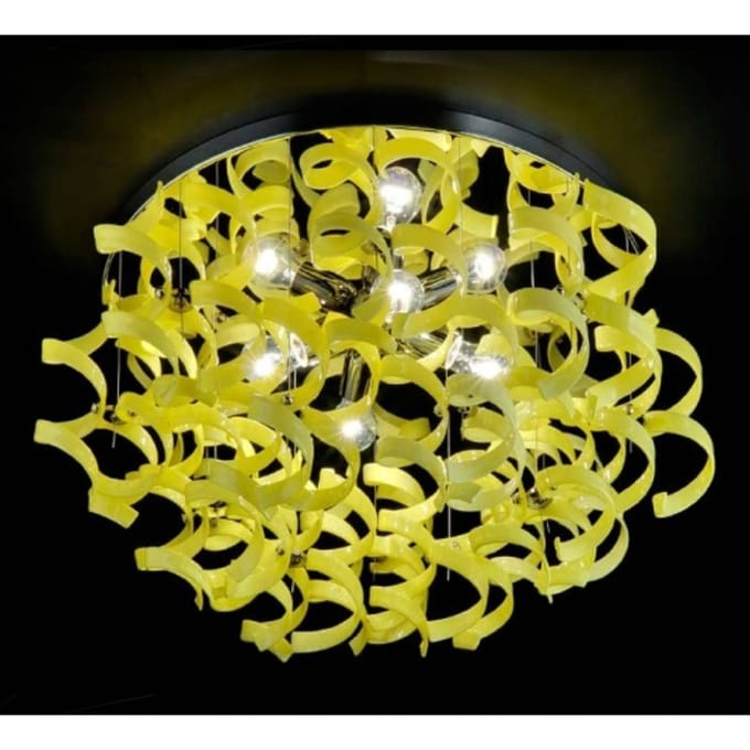 Metallux Schitterende plafondlamp YELLOW, diameter 70 cm
