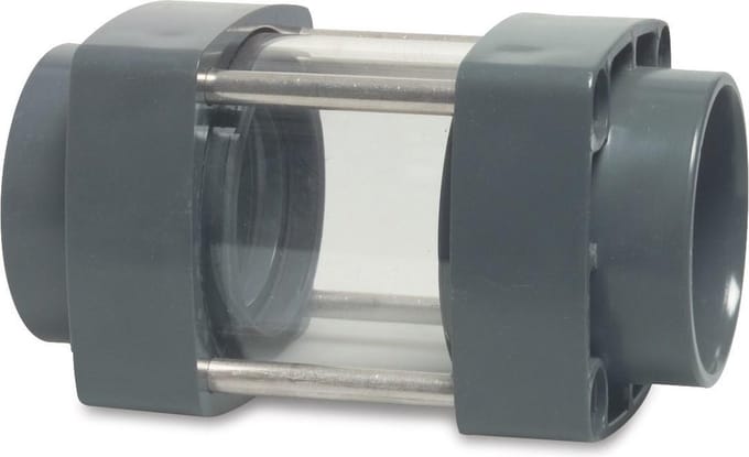Mega Kijkglas PVC-U 63 mm lijmmof 6bar DN50 transparant