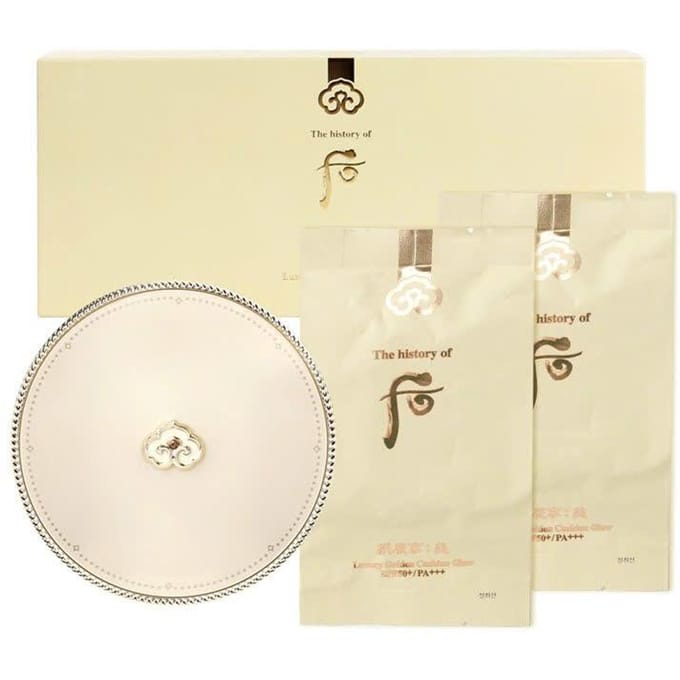 L'histoire de whoo Luxury Golden Cushion Glow Ensemble Spécial N°21 3 articles +CADEAU ALEATOIRE beige