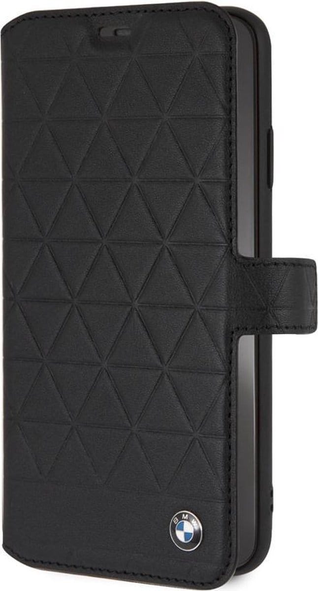 iPhone Xs Max hoesje - BMW - Zwart - Leer