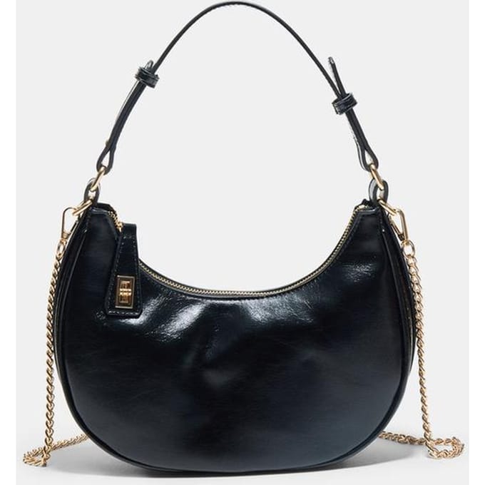 Stradivarius Schoudertas met sluiting  Zwart OS