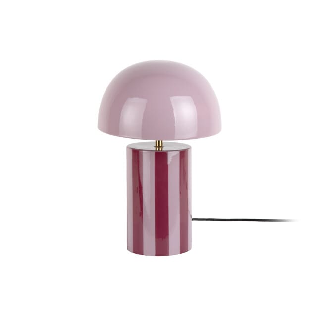 Leitmotiv tafellamp rayado dark mauve & soft lavender