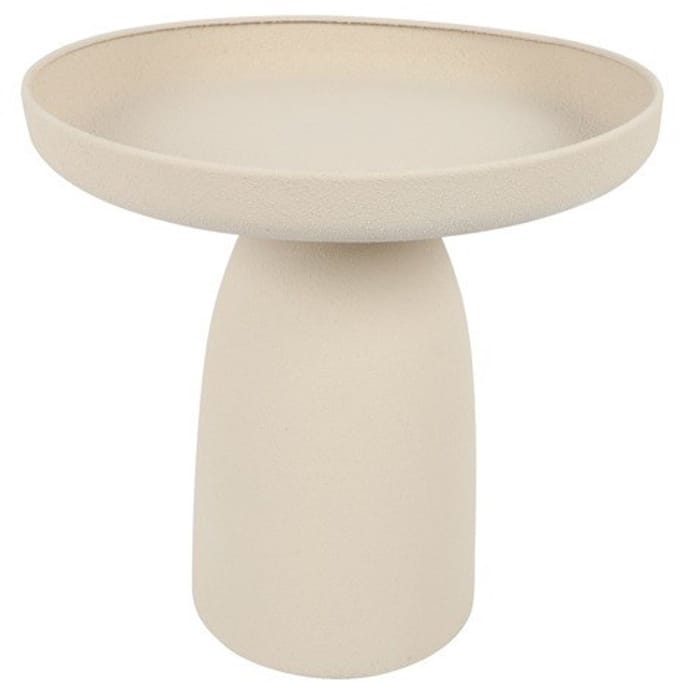 Plateau Sariss | op voet | Medium | Creme | L25 x B25 x H23 CM