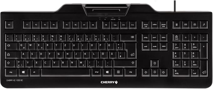CHERRY KC 1000 SC - toetsenbord - USB QWERTY Brits Engels Zwart