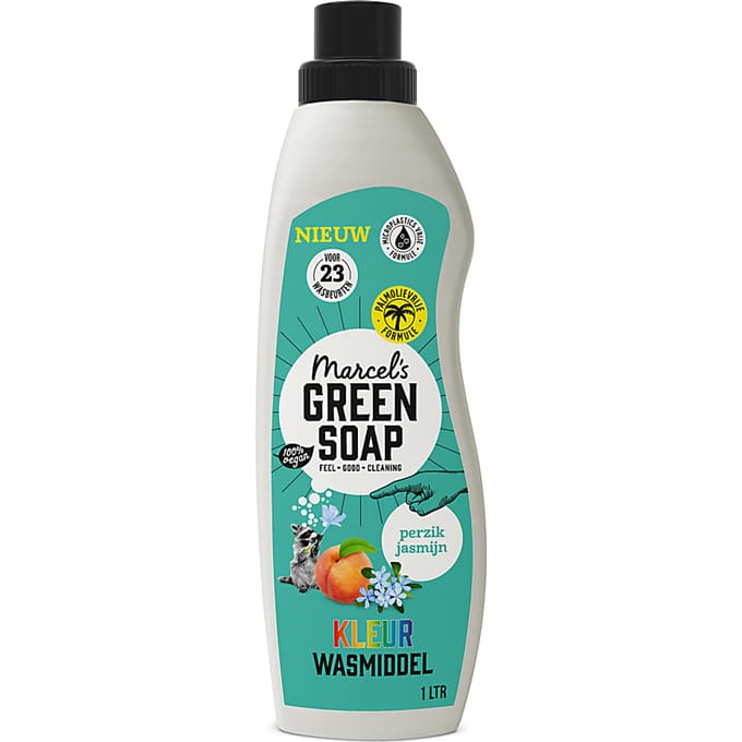 Marcel's Green Soap Wasmiddel Kleur Perzik & Jasmijn 23 Wasbeurten - 1 liter