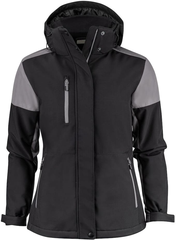 Printer PRIME PADDED SOFTSHELL PRIME LADY 2261072 - zwart/staalgrijs - M