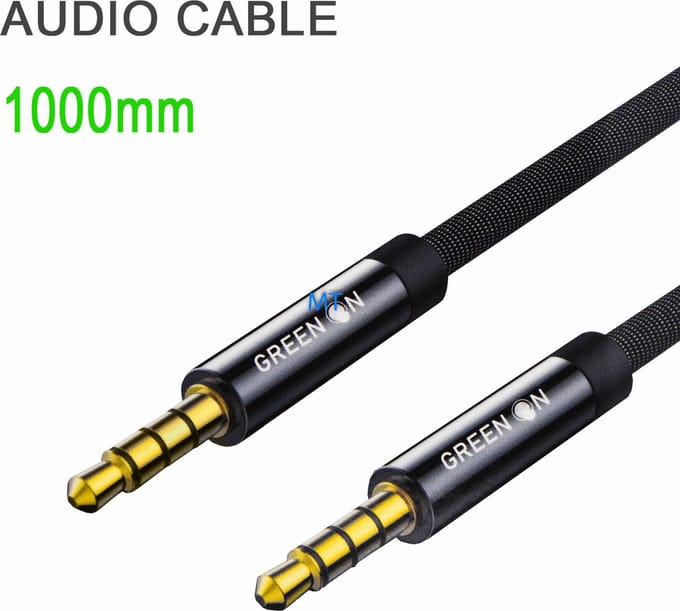 GR03 Premium 3.5mm AUX Kabel - Superieure Geluidskwaliteit en Duurzaamheid 1M