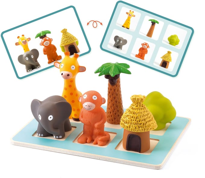 Djeco Eduludo Jungledieren Inzicht Spel