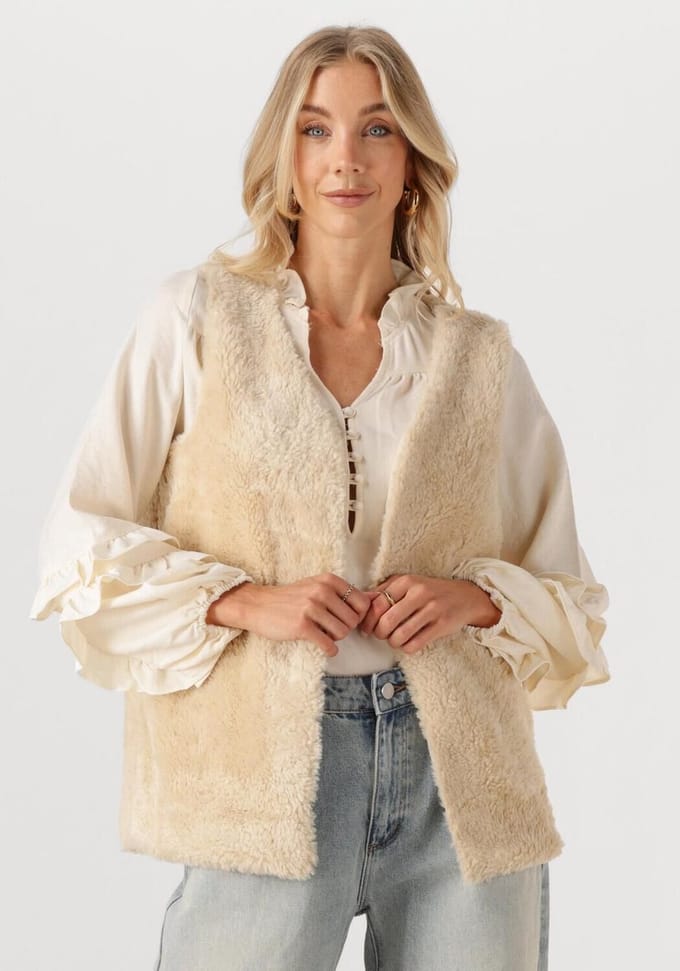 Ydence Gilet Sasha Blazers Dames - Beige - Maat M