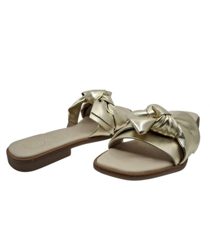 Paul Green Slippers - Paul Green future metallic platino slipp