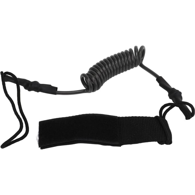 Corde de sécurité pour rame de kayak, robuste et réglable, accessoires anti-perte, jaune noir