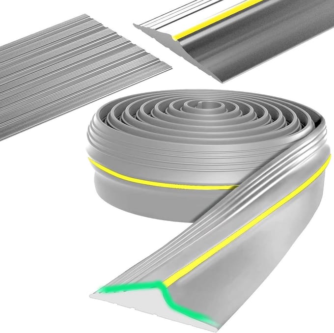 Universele Garagedeur Drempelafdichting 3 Meter - Weerbestendige Bodemstrip EPDM Rubber