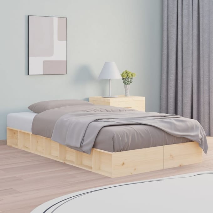 vidaXL - Bedframe - massief - hout - 100x200 - cm