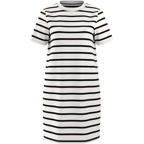ESMARA Dames jurk (Wit/zwart, S (36/38))